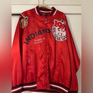 Vintage Red Satin Philadelphia Indians Jacket by Red Jacket by Pikwakwad